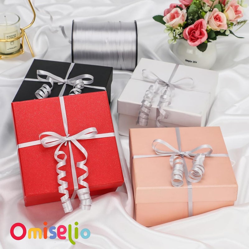 OMISELIO Silver Ribbon - 500 Yard Crimped Curly Ribbon for Gift Wrapping, Balloons, Parties & Holidays - Image 2